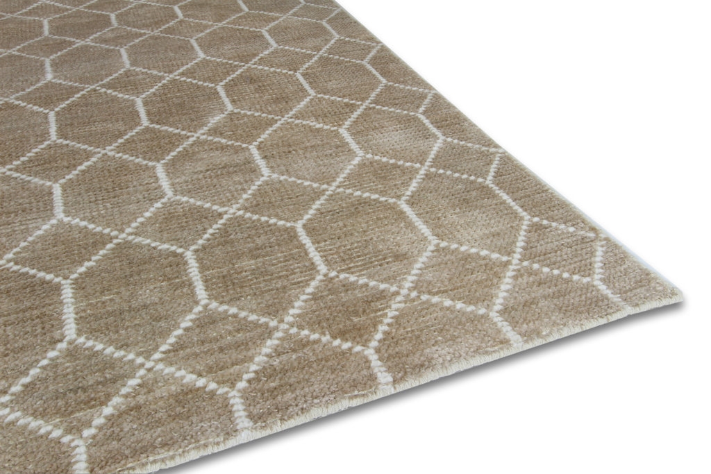 vloerkleed laatz champagne